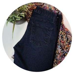 Rich & Skinny Dark Wash Bootcut Jeans Snakeskin